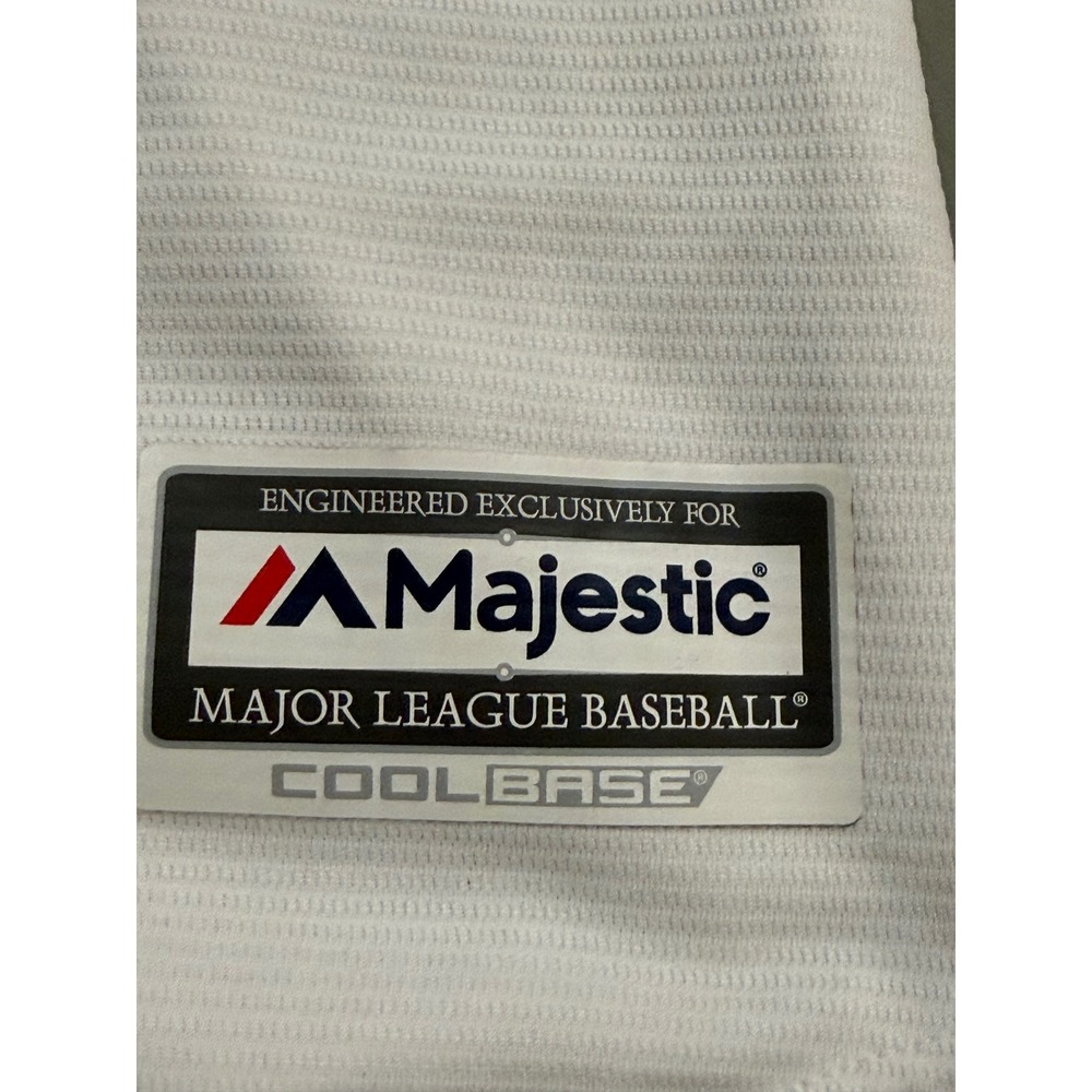 Majestic Washington Nationals Jersey Mens 2XL White Good Bryce Harper 34 MLB - Picture 4 of 14